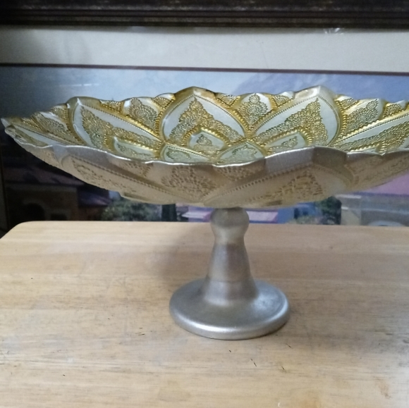 🌇Silver Overlay Footed Compote Dish European Style,Like🆕Vintage.🏆🎻 - Picture 4 of 16